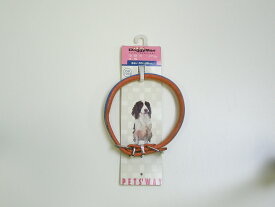 【店戻り品につき処分】DoggyMan(ドギーマン) 革製ロール首輪 4号 B ブルー 首回り30〜36cm【メール便対応商品・メール便の場合同梱不可】 *