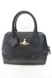 税込3980円以上購入で【送料無料】【USED】Vivienne Westwood / BABALMORAL HANDBAGヴィヴィアンウエストウッド ビビアン ブラック 【中古】 O-24-02-25-118-ba-IG-OS