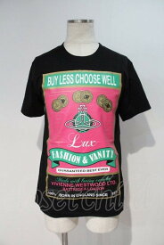 税込3980円以上購入で【送料無料】【USED】Vivienne Westwood MAN / MAN LONDONリラックスTシャツヴィヴィアンウエストウッド ビビアン42 黒 【中古】 I-24-02-17-030-to-HD-ZI