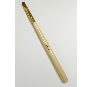 ジェルネイル用 4号オーバルブラシ ショート◆美しい木目調の大変使いやすいブラシです♪