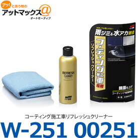 【SOFT99 ソフト99】洗浄＆コーティング コーティング施工車リフレッシュクリーナー 【W-251 00251】 {00251[9118]}