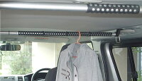 KA-30クレトムインテリア・バー伸縮自在車用つっぱり棒2本利用でロッドホルダーとしても使える