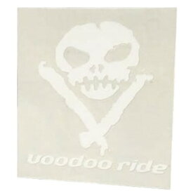 VOODOO RIDE ブードゥーライド VRS1WH カッティングステッカー スカル ホワイト W85×H87mm ドレスアップ