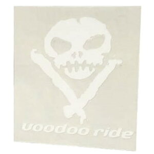 VOODOO RIDE �u�[�h�D�[���C�h VRS1WH �J�b�e�B���O�X�e�b�J�[ �X�J�� �z���C�g W85×H87mm �h���X�A�b�v