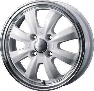 �y�l����s�zWEDS �E�F�b�Y 0040955 �A���~�z�C�[��1�{ GYRAFT 8S 15�C���` ������4.5J �C���Z�b�g+45 4�� PCD100 WHITE/RIM POLISH