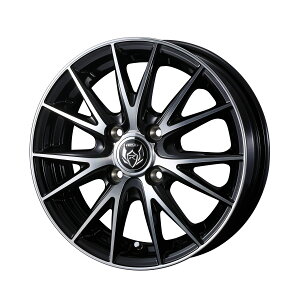ylszWEDS EFbY 0039419 A~zC[1{ RIZLEY VS 15C` 5.5J CZbg+50 4 PCD100 BLACK METALLIC/POLISH