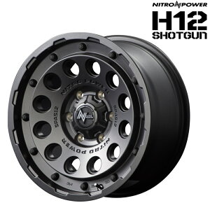 MID }JT[rX A~zC[1{ iCgp[ NITRO POWER H12 SHOTGUN 16C` 6.5 inset+38 6H PCD139.7 oubN