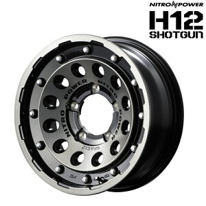 MID }JT[rX A~zC[1{ iCgp[ NITRO POWER H12 SHOTGUN 15C` 6.0 inset-5 5H PCD139.7 ubNNA/}VjO