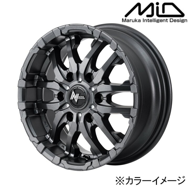 楽天市場】MID マルカサービス アルミホイール1本 ナイトロパワー 