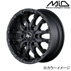 MID マルカサービス アルミホイール1本 ナイトロパワー NITRO POWER M26 CROSS FANG 16インチ リム幅6.5 inset+38 6H PCD139.7 ブラストブラック