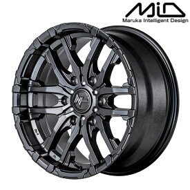 MID マルカサービス アルミホイール1本 ナイトロパワー NITRO POWER M26 CROSS FANG 17インチ リム幅8.0 inset+20 6H PCD139.7 バレルブラック/ドリルド