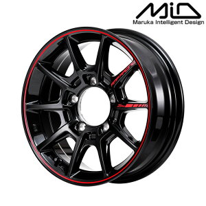MID �}���J�T�[�r�X �A���~�z�C�[��1�{ RMP RACING R25 Plus 16�C���` ������5.5 inset+20 5H PCD139.7 �u���b�N/�������b�h���C��