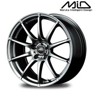 MID マルカサービス アルミホイール1本 シュナイダー SCHNEDER STAG 16インチ リム幅6.5J inset+48 5H PC…