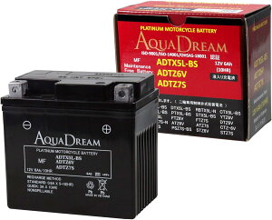 AQUA DREAM ANAh[ ADTX5L-BS / ADTZ6V / ADTZ7S փobe[ gvi eiXt[ PLATINUM MOTORCYCLE BATTERY t[dς