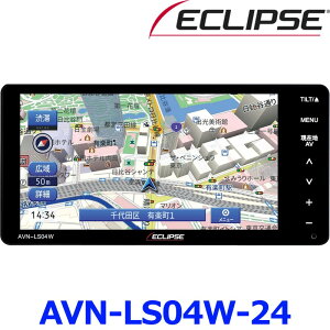 ECLIPSE CNvX AVN-LS04W-24 2024Nx HŒn} 7^ 200mm Ch 2DIN J[ir DVD CD Bluetooth tZO