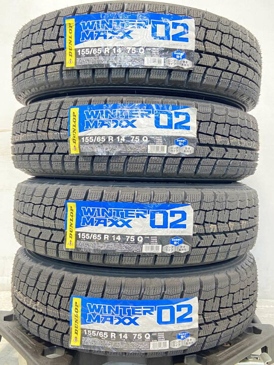 楽天市場】155/65R14 ダンロップ ウィンターマックス WM02 FANG 14x4.5 