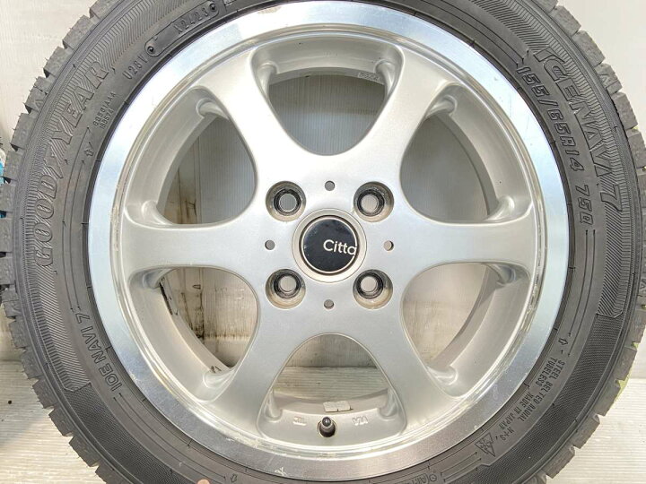 楽天市場】155/65R14 グッドイヤー アイスナビ 7 CITTA 14x5.0 43 100 