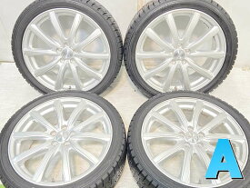 225/40R18 ダンロップ ウィンターマックス WM02 　 ジョーカー 18x7.0 55 100-5穴 中古タイヤ スタッドレスタイヤ ホイールセット 4本セット