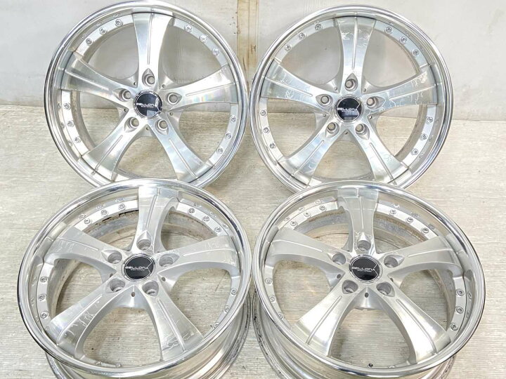 楽天市場】17x7.0 43 114.3-5穴WEDS BELLONA 中古ホイール 4本セット 