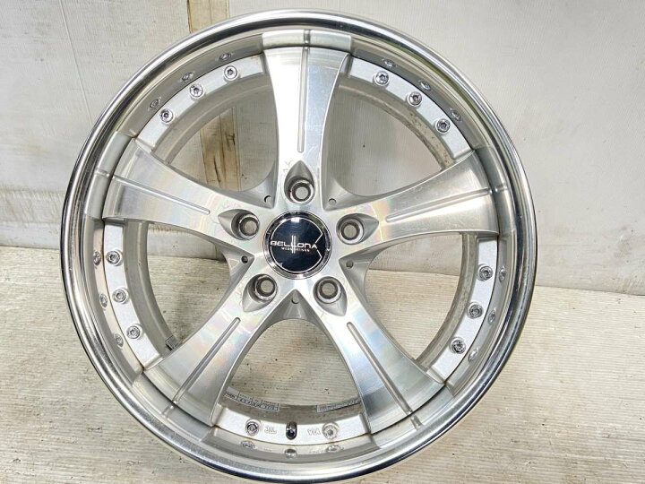 楽天市場】17x7.0 43 114.3-5穴WEDS BELLONA 中古ホイール 4本セット 