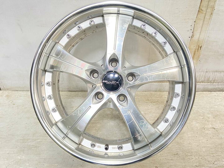 楽天市場】17x7.0 43 114.3-5穴WEDS BELLONA 中古ホイール 4本セット 