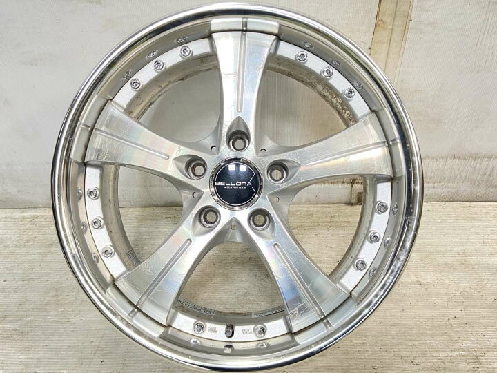 楽天市場】17x7.0 43 114.3-5穴WEDS BELLONA 中古ホイール 4本セット 