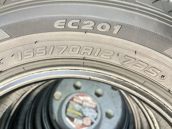 楽天市場】155/70R12 ダンロップ EC201 中古タイヤ サマータイヤ 4本 