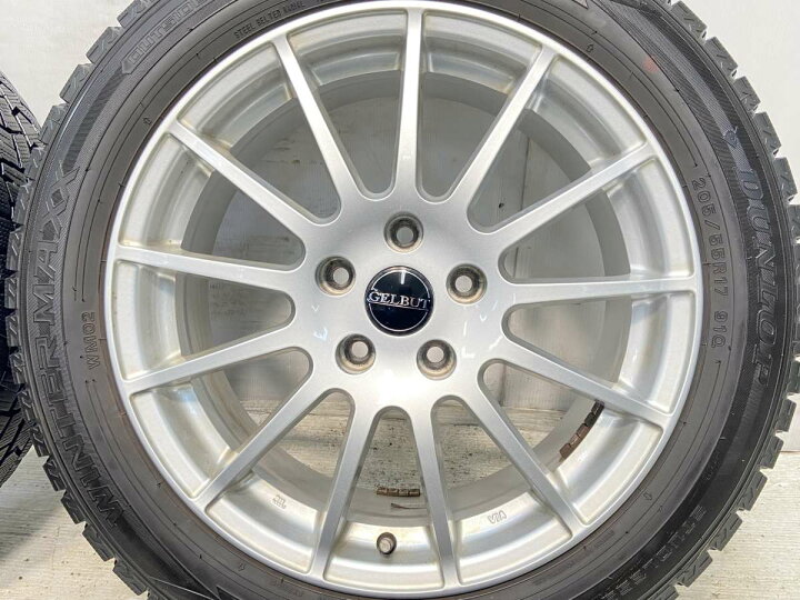 楽天市場】205/55R17 ダンロップ ウィンターマックス WM02 GELBUT 17x7 