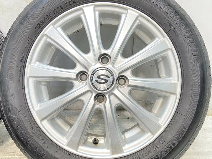 楽天市場】155/65R14 ブリヂストン ネクストリー S 14x4.5 45 100-4穴 