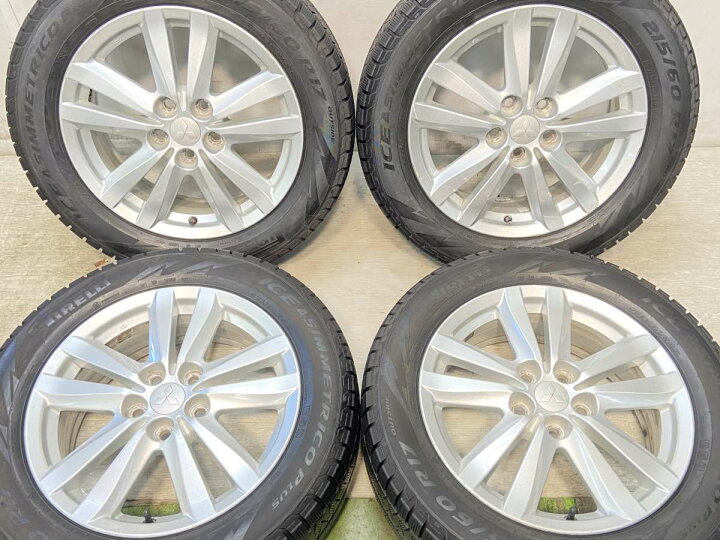 楽天市場】215/60R17 ピレリ アイスアシンメトリコPLUS 三菱純正 17x6 