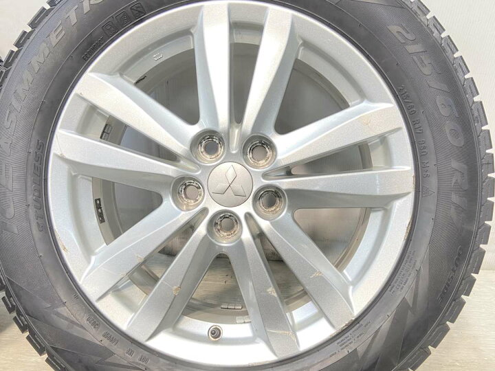 楽天市場】215/60R17 ピレリ アイスアシンメトリコPLUS 三菱純正 17x6 