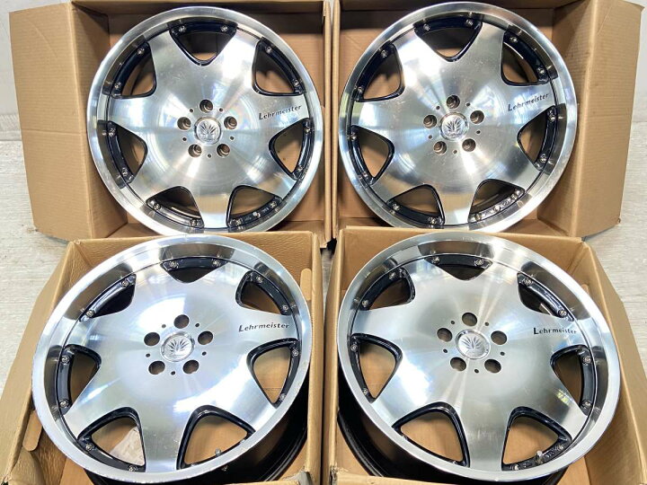 楽天市場】20x8.5 35 114.3-5穴 レアマイスター 中古ホイール 4本 