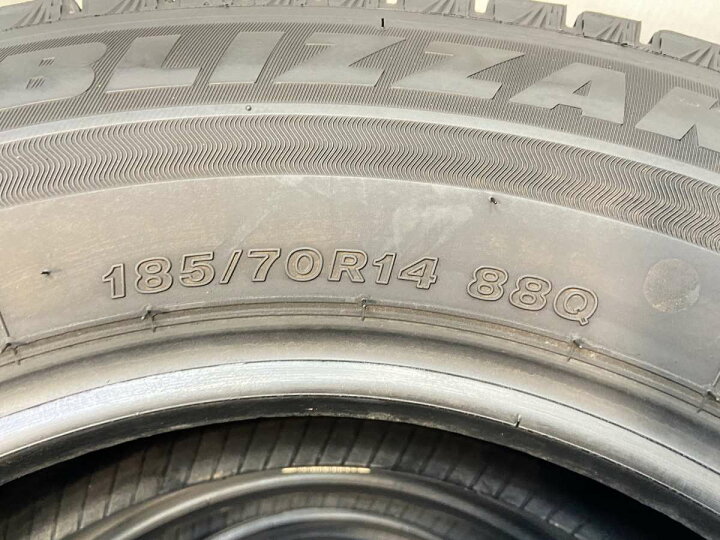 楽天市場】185/70R14 ブリヂストン ブリザック VRX3 中古タイヤ 