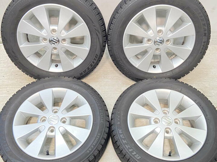 楽天市場】155/65R14 ブリヂストン ブリザック VRX スズキ純正 14x4.5 
