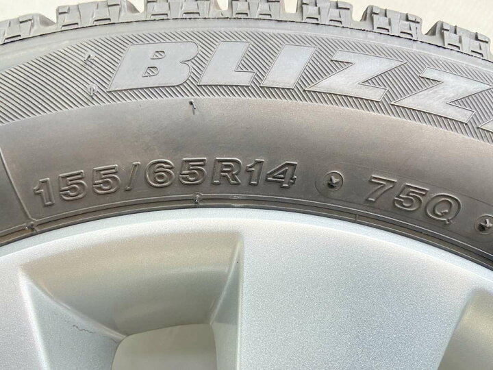 楽天市場】155/65R14 ブリヂストン ブリザック VRX スズキ純正 14x4.5 