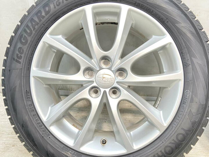 楽天市場】205/55R16 ヨコハマ アイスガード iG70 スバル純正 16x6.5 