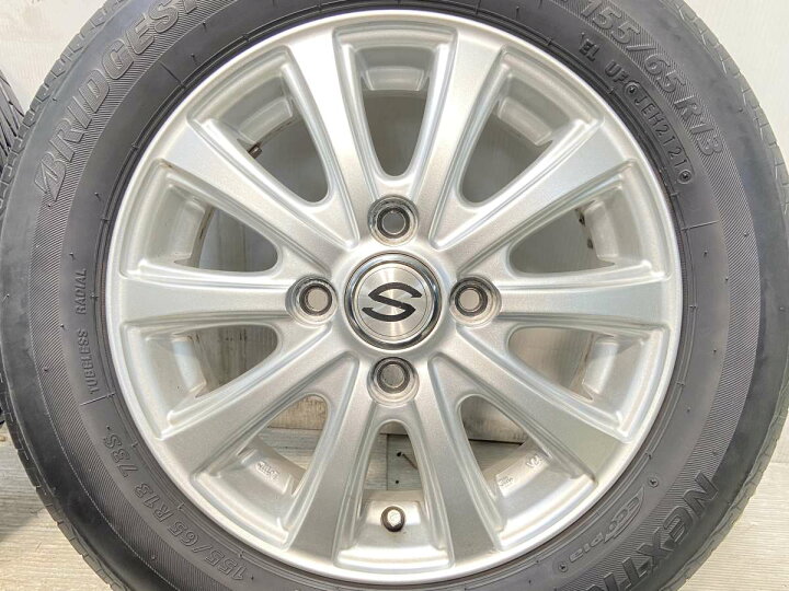 楽天市場】155/65R13 ブリヂストン ネクストリー S 13x4.0 43 100-4穴 