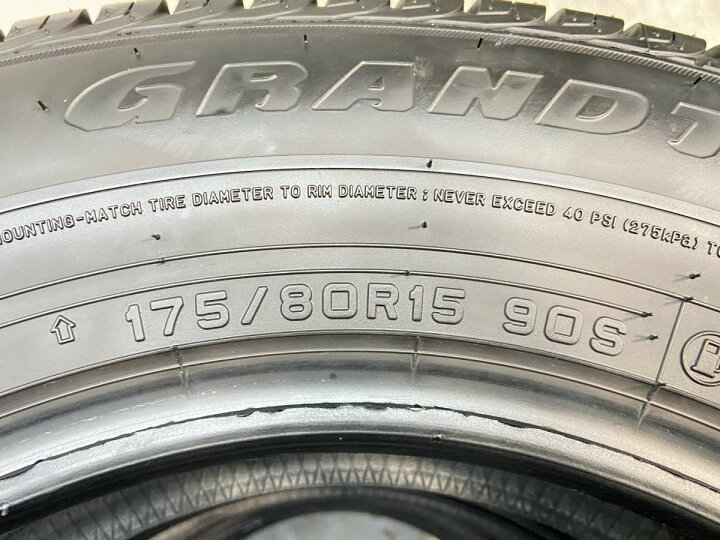 楽天市場】175/80R15 ダンロップ グラントレック PT3 中古タイヤ 