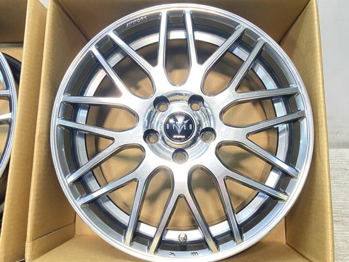 楽天市場】18x7.0 53 114.3-5穴WORK レイバー 中古ホイール 4本セット 