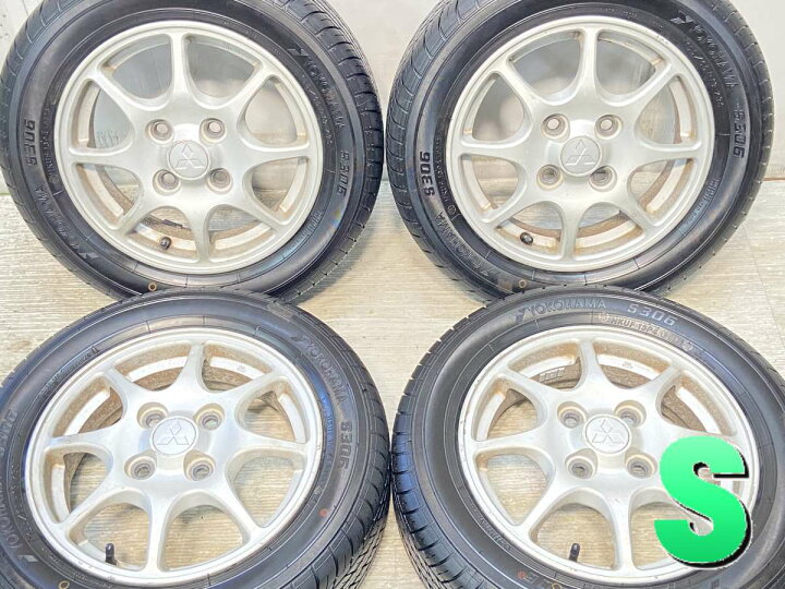 楽天市場】155/65R13 ヨコハマ S306 三菱純正 13x4.0 46 100-4穴 中古 