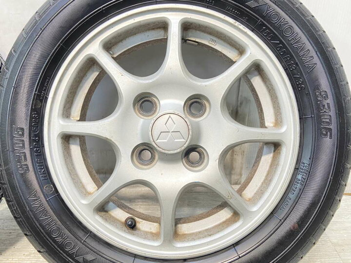 楽天市場】155/65R13 ヨコハマ S306 三菱純正 13x4.0 46 100-4穴 中古 