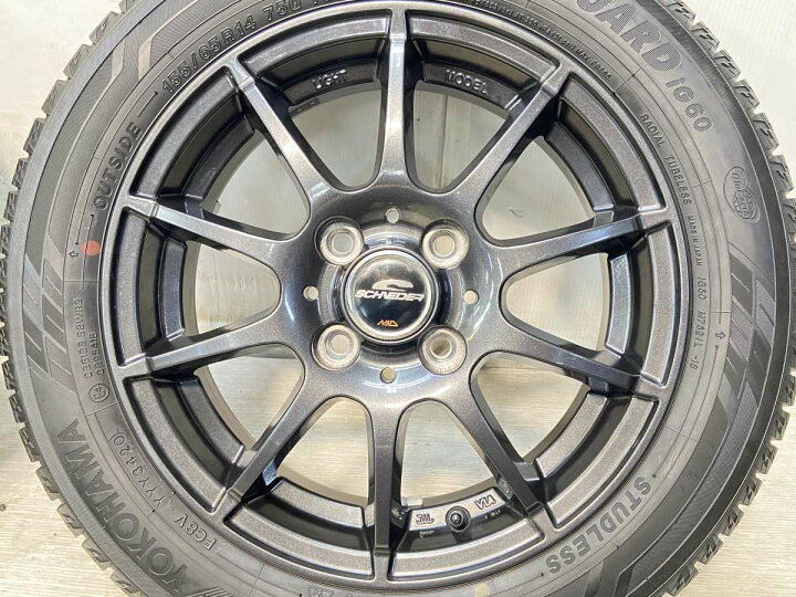 楽天市場】155/65R14 ヨコハマ アイスガード iG60 SCHNEDER 14x4.5 43 