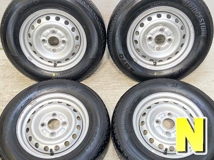 楽天市場】145/80R12 80/78LT ブリヂストン K370 ダイハツ純正 12x4.0 