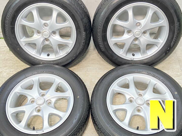 楽天市場】165/70R14 ブリヂストン ネクストリー トヨタ純正 14x5.5 45 