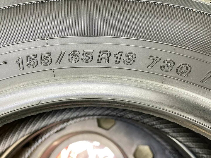 中古タイヤアルミ付きヨコハマ155/65R13iG60