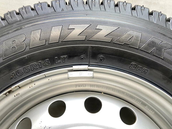 楽天市場】165R14 8PR ブリヂストン ブリザック VL1 日産純正 14x5.0 