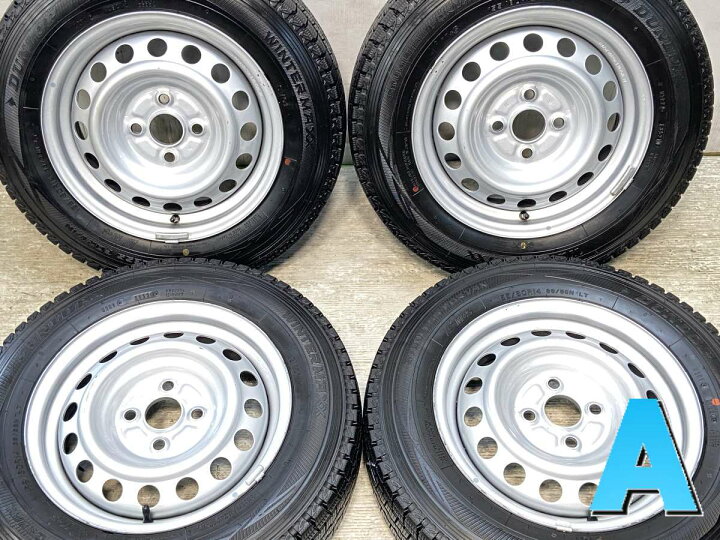 楽天市場】155／80r14 スタッドレスタイヤ ホイールセット（車用品｜車 