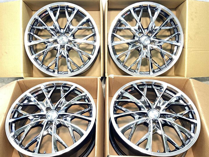 楽天市場】19x7.5 40 114.3-5穴WEDS レオニスMV 中古ホイール 4本 