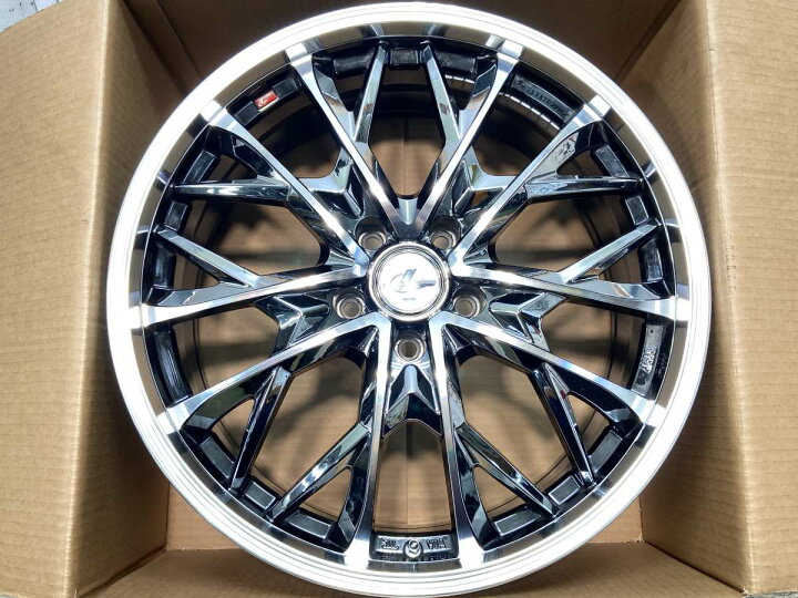 楽天市場】19x7.5 40 114.3-5穴WEDS レオニスMV 中古ホイール 4本 