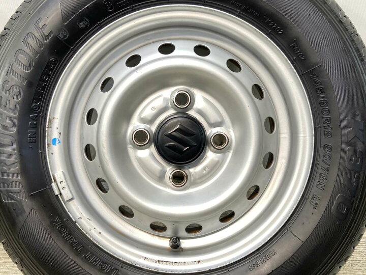 楽天市場】145/80R12 80/78LT ブリヂストン K370 スズキ純正 12x4.0 